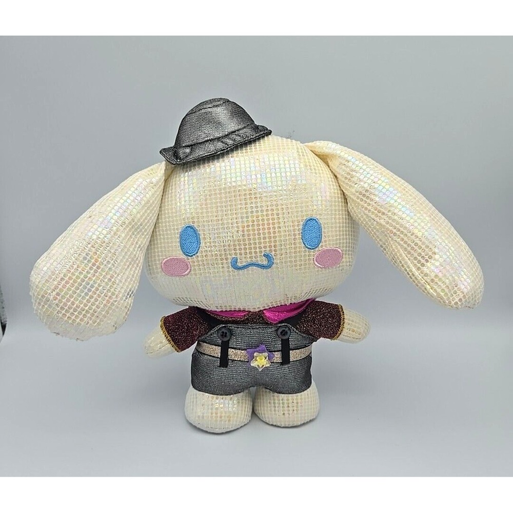 Sanrio Cinnamoroll Cyberpunk Plush Soft Stuffed Toy Doll Disco Aoger 10" Tall